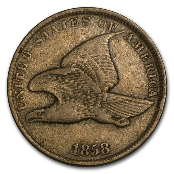 1858 Flying Eagle Cent Small Letters VF 1858 Flying Eagle Cent Small Letters VF